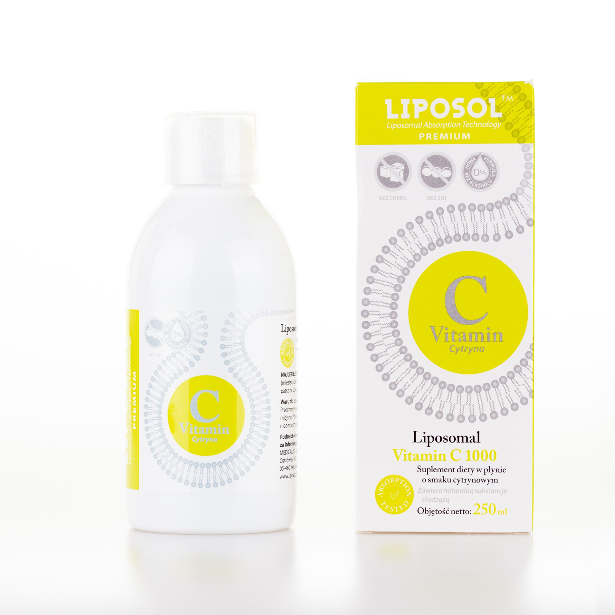 Liposol Liposomal Vitamin C 1000 Mg 250 Ml Lemon Flavour Liposol Uk