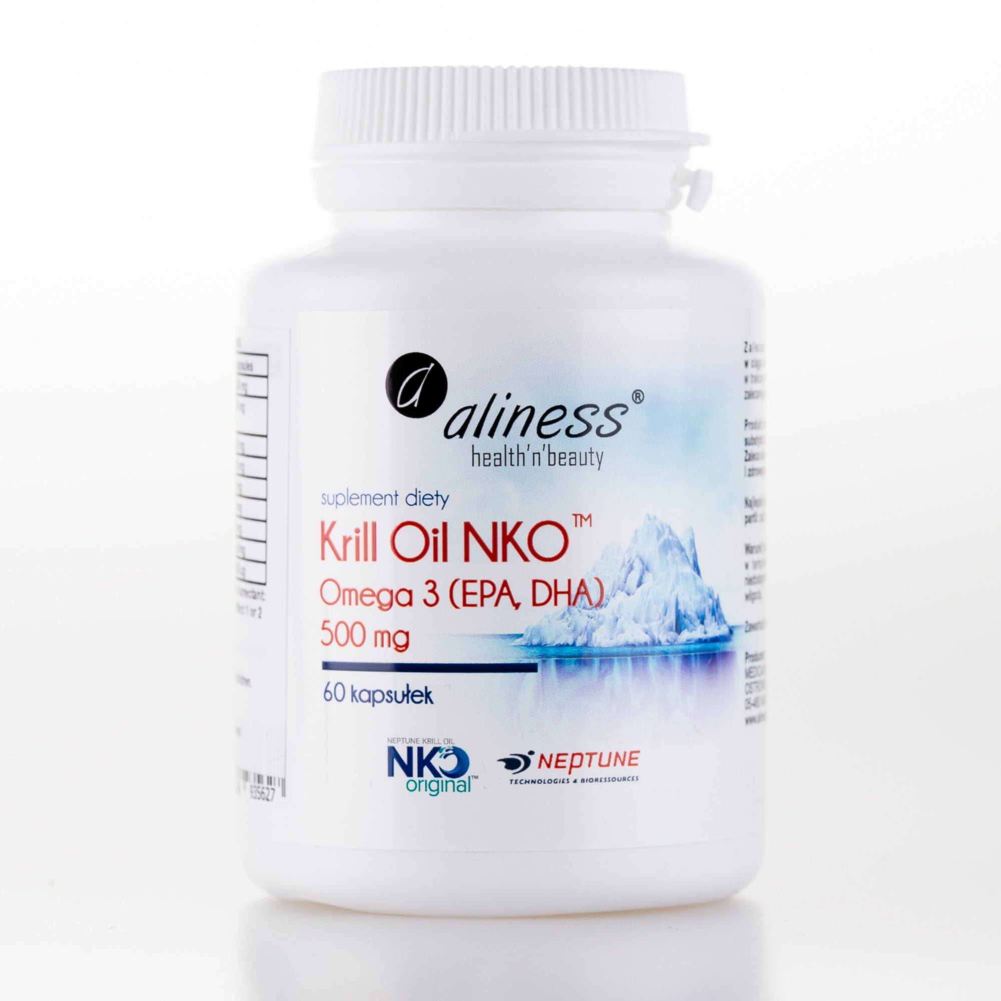 Krill Oil 500mg with Astaxanthin NKO 60 capsules Aliness