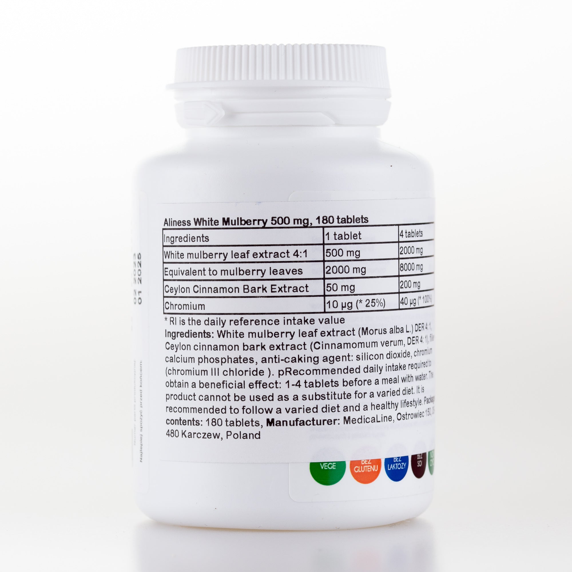 White Mulberry 500 mg 180 tablets