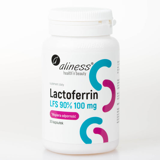 Aliness Lactoferrin LFS 90% 100 mg, 30 kapsułek